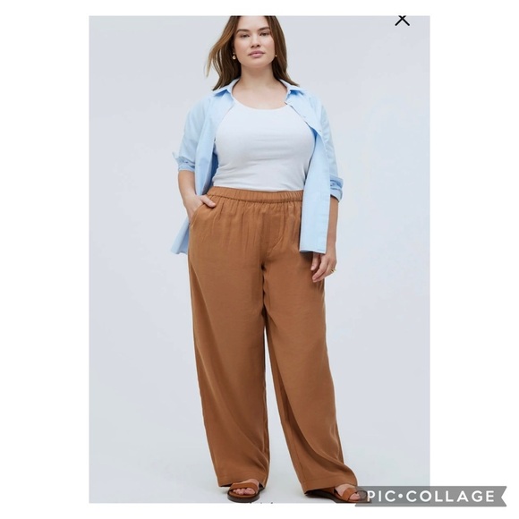 Madewell Pants - NWT Madewell Pull On Wide Leg Drapey Trouser Pants Size L
